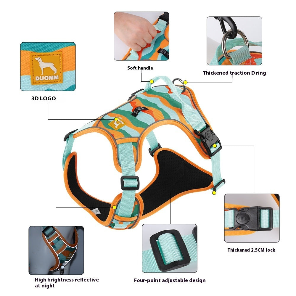 Reflective Dog Harness with Handle – Safe & Secure Walks - Pet Vip Store